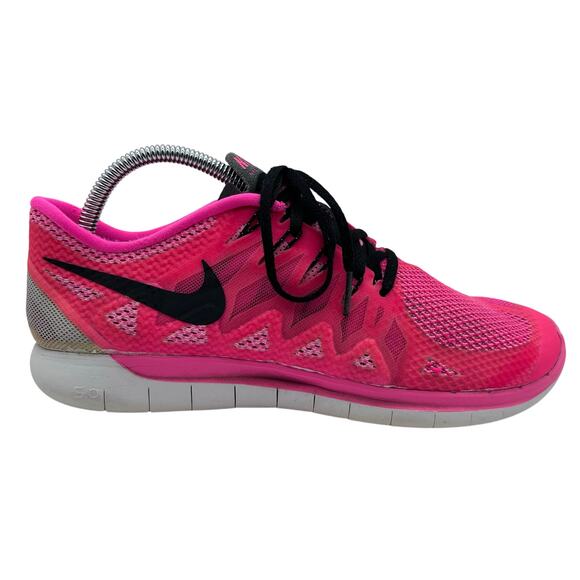 Nike Shoes - Nike Free 5.0 Running Shoes Women's 10 Pink Athletic Running Walking Sneakers